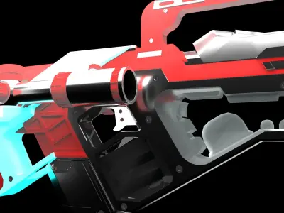 GUN MODEL Free low-poly 3D model