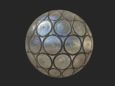 Medieval crown glass PBR-Texture Texture