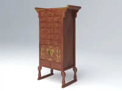 KOREAN HERB CABINET 02 3D model