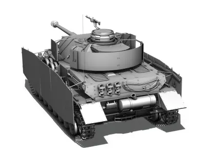 SD KFZ 161 PzKpfw IV - Panzer 4 - Ausf H 3D model