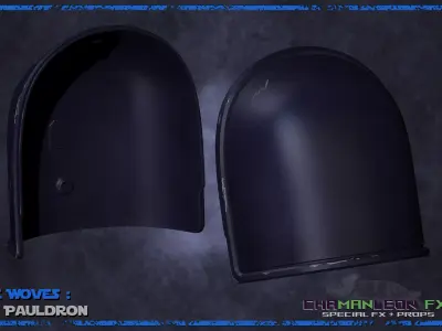 Axe Woves Shoulder Pauldrons The Mandalorian Cosplay Armor 3D print model