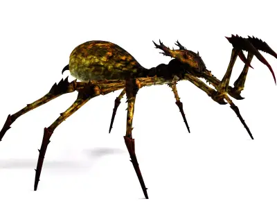 Rigged Monster Spider Horror Fantasy Creature 3D model