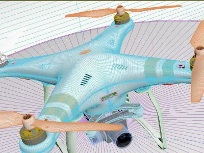 DJI Phantom3 Professional 3D model