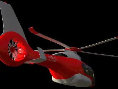 Future helicopter 3D model