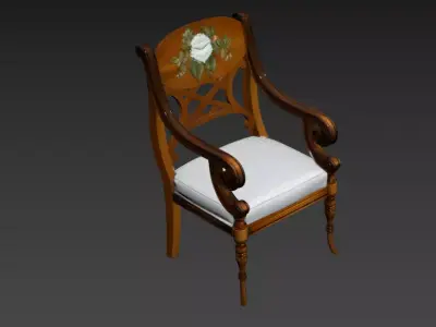 133- Chinese Style Scene - Free 3D Model of Chair 3 Free 3D model