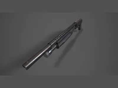 Mossberg Shotgun - PBR Weapon and Game Ready Low-poly 3D model
