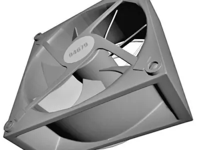 Small Computer Fan 3D model