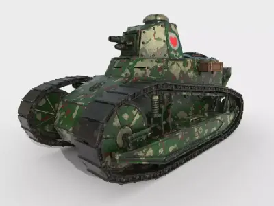 Renault FT-17 French 3D model