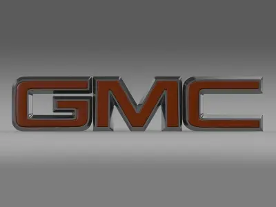 GMC logo 3D model