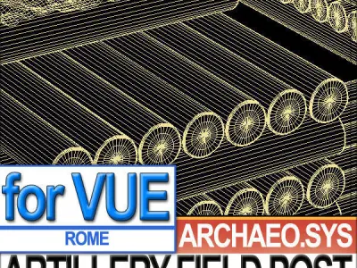 Roman Artillery Field Post 3D model