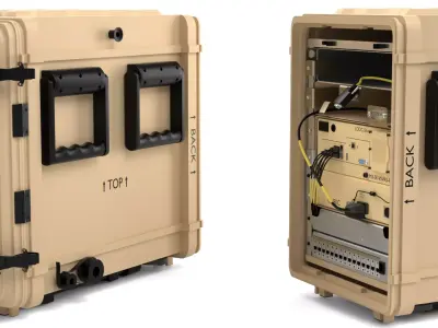 Small Form Factor Command Control SFF C2 Node Low-poly 3D model
