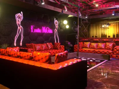 Strip Club Private Lounge and Bar Inside Interior Low-poly 3D model