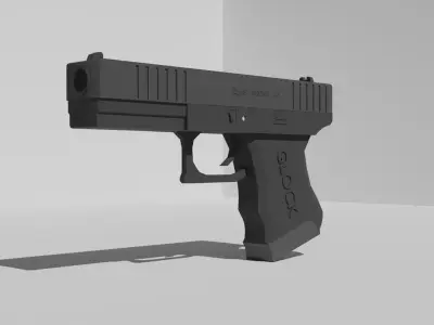 Glock-17 Low Poly FBX AND BLENDER Files READ DESCRIPTION Free low-poly 3D model