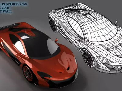 McLaren-p1 3D CAR 3D model