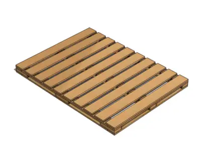 Wooden Pallet de Madeira 3D model