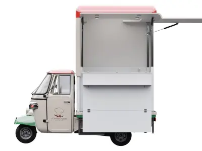 Piaggio Ape V-Curve Food Track 3D model