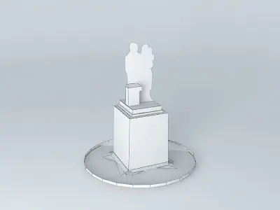 STATUE FISHERMAN'S FAREWELL - SANTA POLA Free 3D model