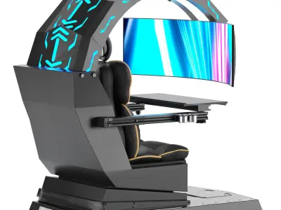 Gaming seat 01 3D model