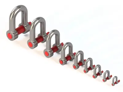 D-Shackles shackle 3D model