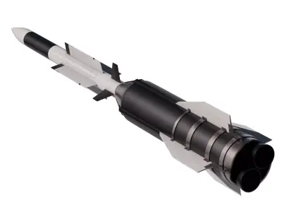 Aster 30 anti-aircraft missiles 3D model