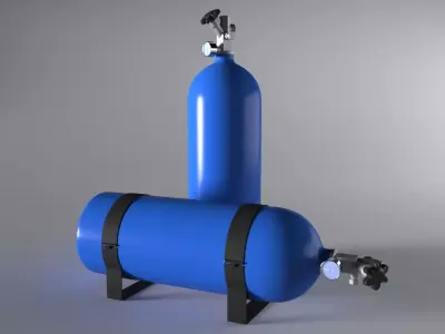 nitrous oxide system 3D model