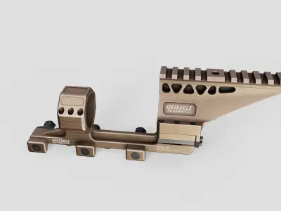 Geissele Super Precision 34mm Vanguard Scope Mount Free low-poly 3D model