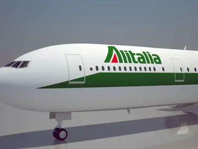 Alitalia Airlines 777 200ER 3D model