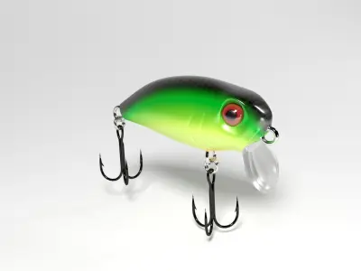 Crankbait hard lure 3D model