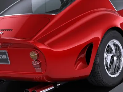 LowPoly Ferrari 250GTO 1962 Low-poly 3D model