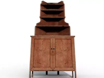 abandoned Shelf Low-poly 3D model