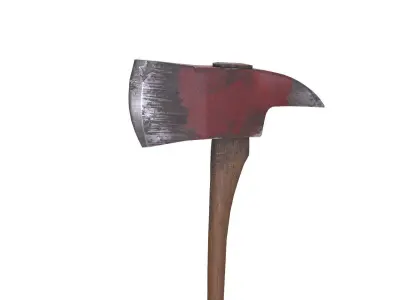 Old Fire Axe Low-poly PBR Free Free low-poly 3D model