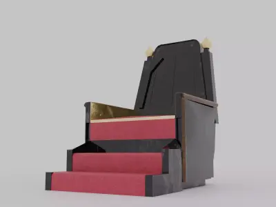 Royal Throne 3D Model 3D model