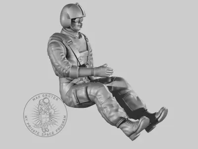 Helicopter Pilot 3D print model