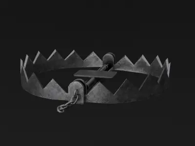 Latch Low-poly 3D model