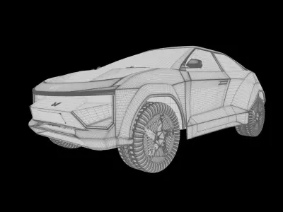 Mahindra BE6 EV 3D model