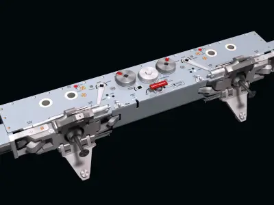 BRU-47A Weapon Rack 3D model