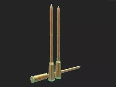 45x40mm Ammo Low-poly 3D model