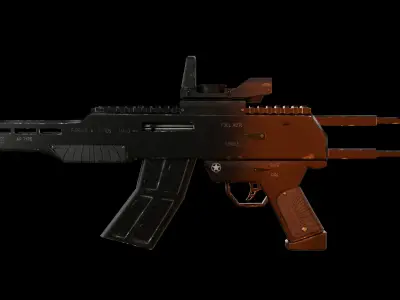 CLA-97 Assault Rifle Low-poly 3D model