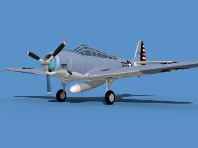 Douglas TBD-1 Devestator V11 3D model