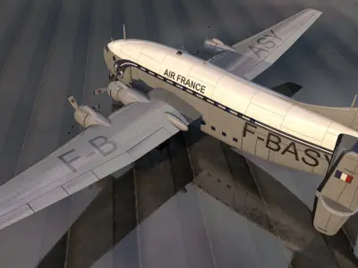 Breguet 763 Deux-Ponts 3D model