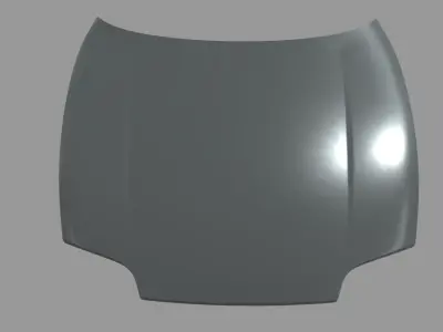 Car Bonnet Toyota Supra Low-poly 3D model