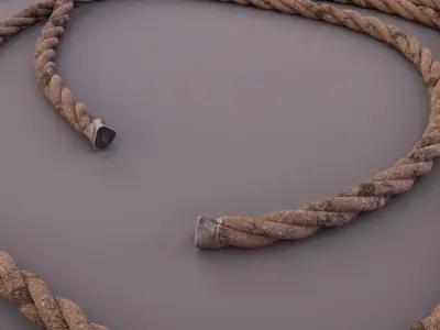 Old Rope Low-poly 3D model