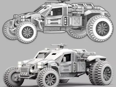 Buggy Vehicle 1 3D model
