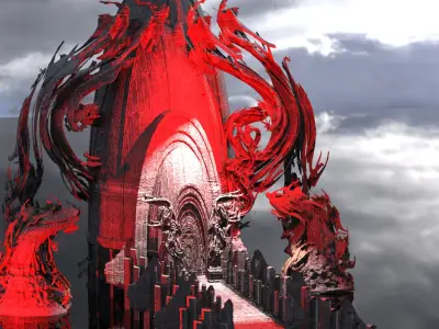 Mistress of evil Vine forest Castle 3D model