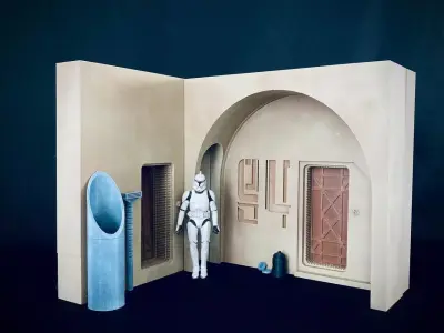 Docking Bay 94 Entrance Diorama 2 3D print model