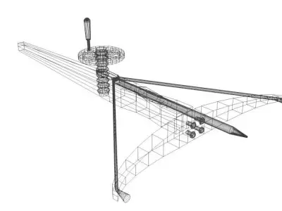 Crossbow - Medieval Type 3 3D model