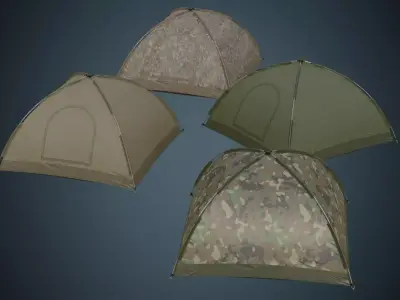 Tent 1B Low-poly 3D model