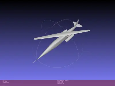 NASA AD-1 Oblique Wing Model 3D print model