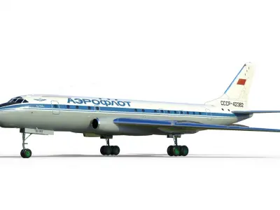 Tupolev Tu-104 3D model