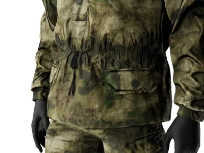 BARS 6Sh122 Ratnik Reversible Suit Low-poly 3D model
